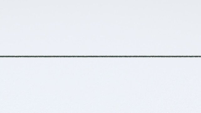 Drawing straight line with pencil on white paper