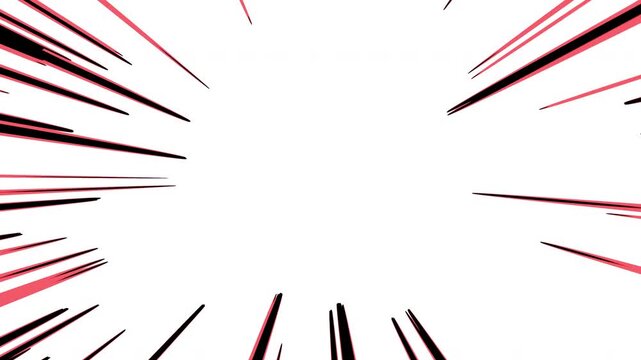 Realistic manga fight lines. Radial speed burst for high-intensity anime action. Premium seamless loop for comic book VFX work.