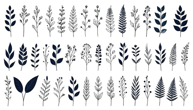 Ancient cuneiform script symbols and stylized representations of birds and animals