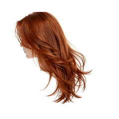 Naklejka premium long hair isolated on white