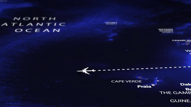 Flight From New Delhi INDIA to San Salvador EL SALVADOR with flag pins