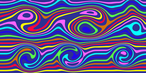 Obraz premium Colorful abstract pattern with concentric circles in vibrant hues Vector