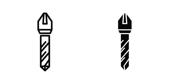 Comparison of two different types of drill bits with distinct tip designs