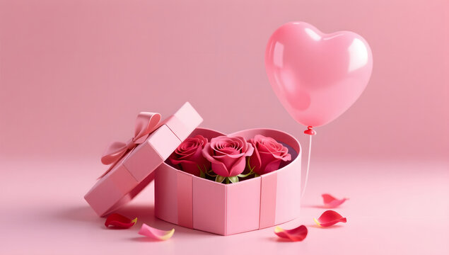 520 Valentines Day Romantic Love and Sweet Gift Illustration