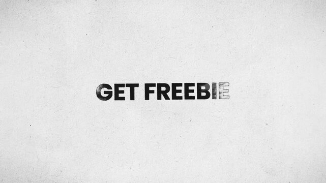 Get Freebie Pencil Scribble Text Animation 4K Giveaway Promotion and Customer Engagement Call To Action