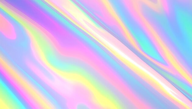 A pastel-colored abstract image with iridescent sheen and wavy patterns on top half and plain white on bottom half