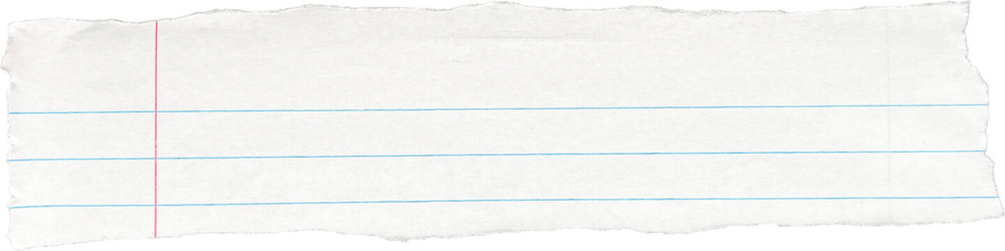 Torn Lined Paper Memo Note
