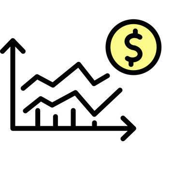 Statistical Process Control Vector Filled Icon Design