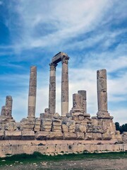 Fototapeta premium Old and acient ruins structures in desert