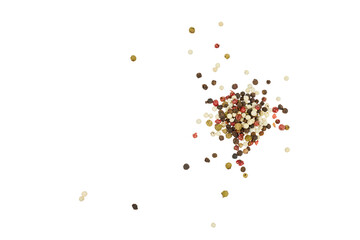 Naklejka na ściany i meble colorful pepper corns isolated on white or transparent png