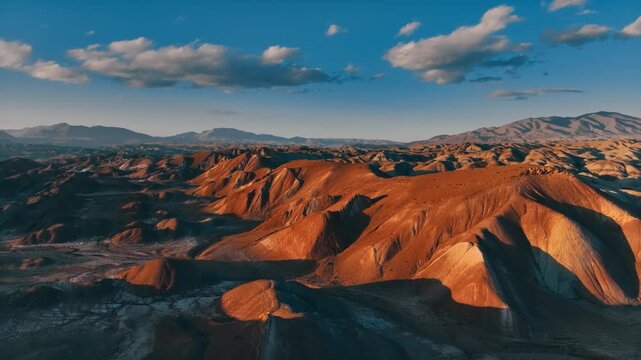 a beautiful view colorful mountain in tabriz -iran