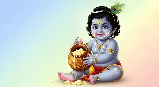 krishna janmastami background
