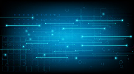 Obraz premium Straight lines of digital information transmission. Connection methods for transmitting digital information on a blue background. Sketch for use in creative work.