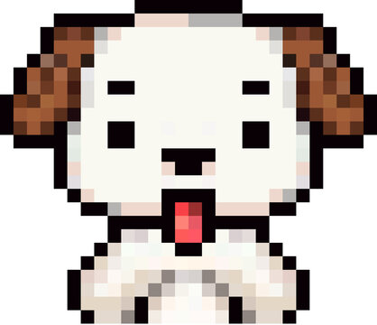 Cute dog 8bit pixel art