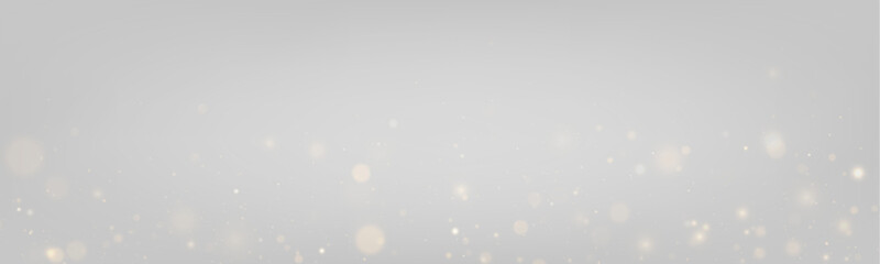 Fototapeta premium Gold glitter dust flows gently across soft glowing bokeh. Shimmering particles create luxury festive background feel. PNG overlay.