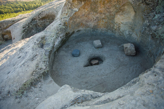 Rock hewn house in Uplistsikhe