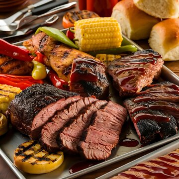 BBQ sampler platter