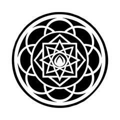 Fototapeta premium A filled style icon of energy center symbol