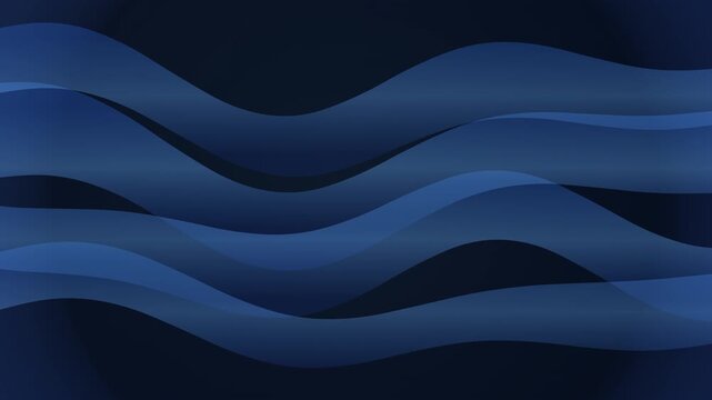 abstract blue wave line moving background 4k 60fps