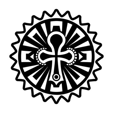 A solid icon of ankh symbol
