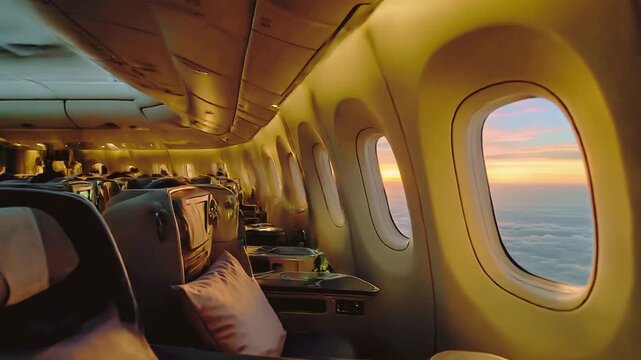 inside of airplane