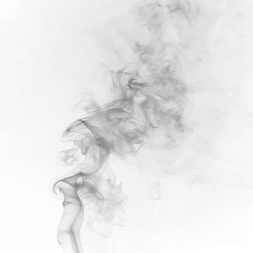 Volumetric smoke cloud with smooth gradients and realistic depth, suitable for dramatic compositions. vector