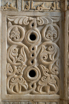 Architectural details of the Great Mosque of Kairouan in Tunisia &mdash; March 19, 2026.