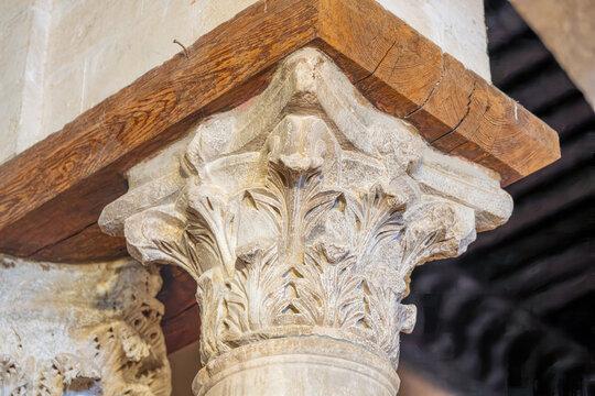 Architectural details of the Great Mosque of Kairouan in Tunisia &mdash; March 19, 2026.