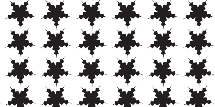 Black star pattern vector, seamless geometric star background, minimalist monochrome star shapes, decorative repetitive star wallpaper