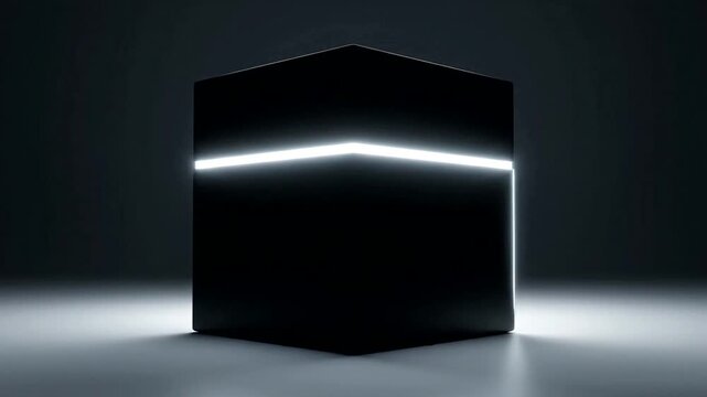 A mysterious black object sits on a dark surface with light shining underneath it  (40)