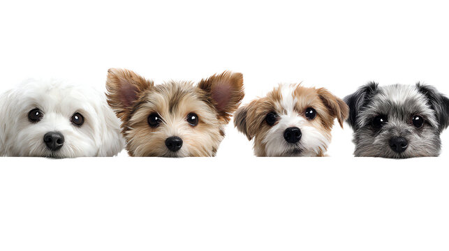 Four Dogs &mdash; Background Image, Base Layer, Cutout