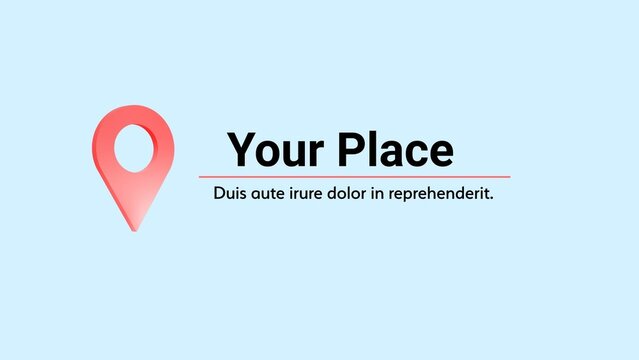 Minimal Map Location Title