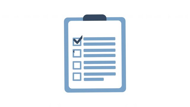 Animated Checklist Icon, Animated To Do List with checkmarks