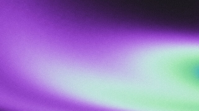 Grainy purple-green gradient abstract background with soft noise texture, modern minimalist design for digital art, web design, and commercial advertising.
