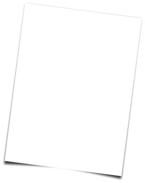 sheet paper A4 format with shadows. blank white paper opened, paper sheet curled corner. Notebook or book page with curled corner. realistic white format A4 paper sheet. Vector 