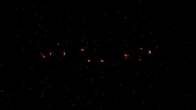Access Now Text Neon Reveal Animation With Fire Effect - Glowing Word