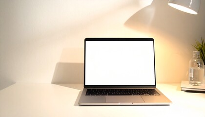 Fototapeta premium laptop with blank screen