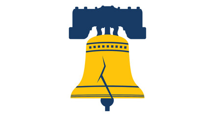 Liberty Bell Illustration - Symbol of Freedom and Independence © jungkat