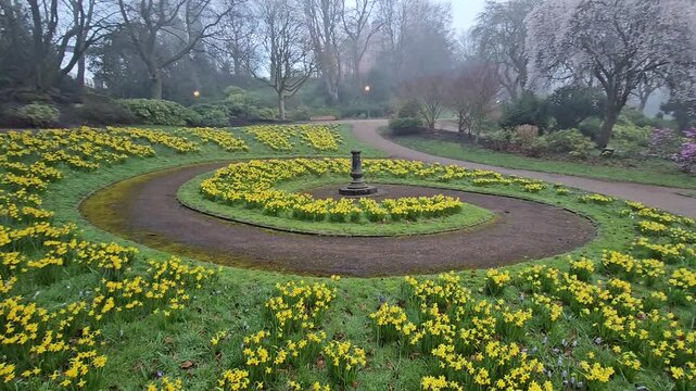 Daffodils in Avenham and Miller park, Preston 