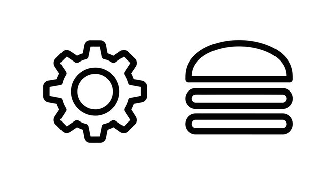 Website sidebar settings and navigation menu icon set: essential symbols for user interface, configuration, and digital experience design