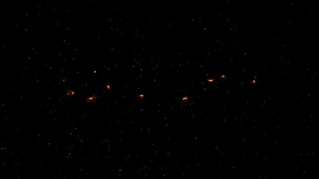 Buy 3 Get 1 Text Neon Reveal Animation With Fire Effect - Glowing Word