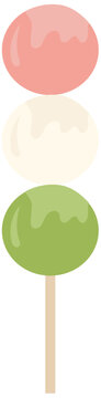 japanese dango vector