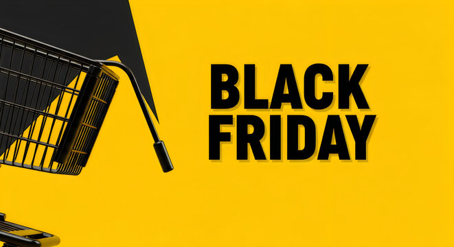 Black friday shopping sale event advertisement