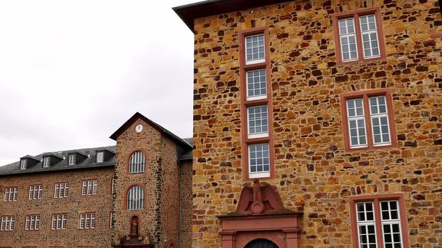 the historic german cityscape of butzbach 4k 25fps video