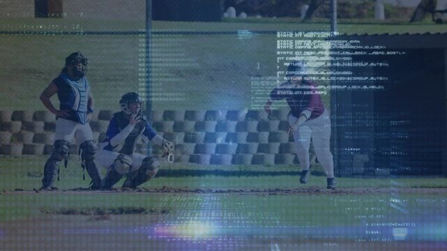 Animation of data processing over diverse baseball players