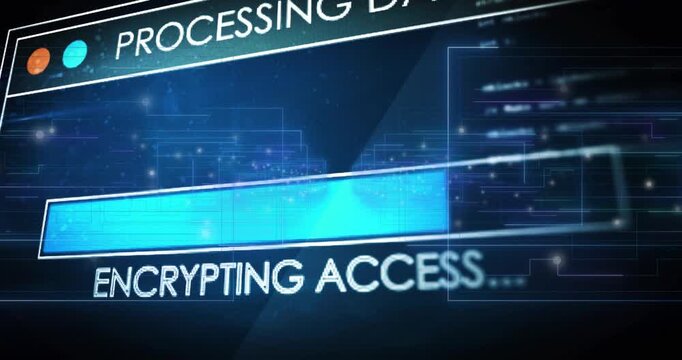 On load sliding bar filling through connecting discovering encrypting finishing for processing data