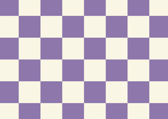 Cream and purple checkered background Space for selling products, backdrop, wallpaper, background, text. Vintage style background. Vector illustration. © Tan nitipong