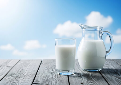 牛乳瓶が眩しく輝く