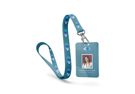 Lanyard ID Card Mockup