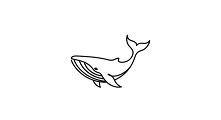 Whale swimming in the ocean. © Dwi Prasetyo